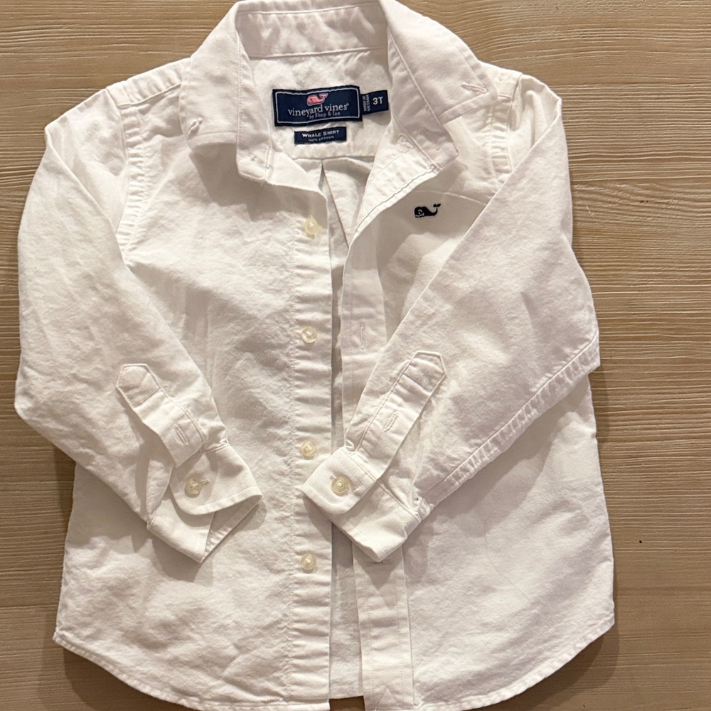 Vineyard Vines Kids Crisp White Button-Down Shirt